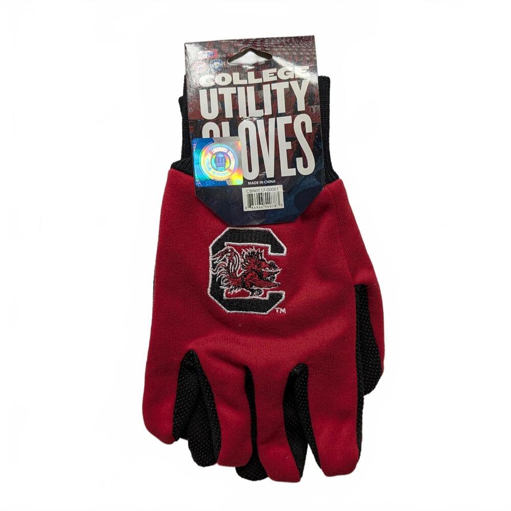 College Utility Gloves with University of South Carolina Logo